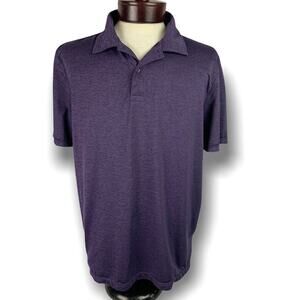 Large Weatherproof Cool Short Sleeve Polo Shirt Men's Purple Golf‎